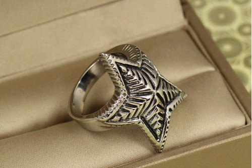 Кільце Xuping Jewelry Рок зірка р 17 сріблясте