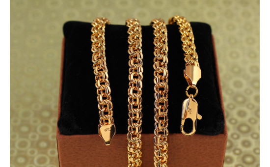 Ланцюг Xuping Jewelry круглий бісмарк 60 см 7 мм золотистий