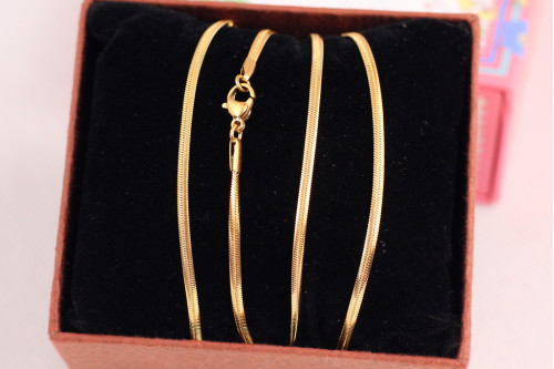 Ланцюг Xuping Jewelry снейк 45 см 2,5 мм золотистий
