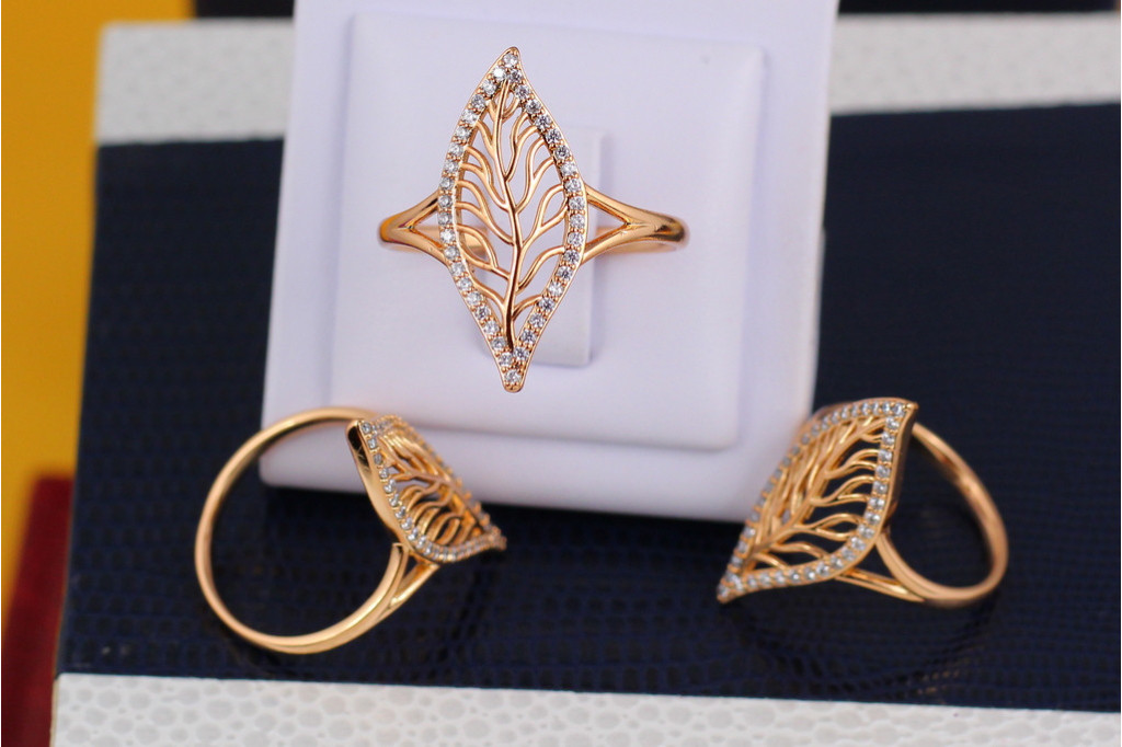 Кільце Xuping Jewelry дерево р 16 золотисте