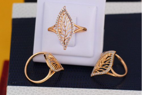 Кільце Xuping Jewelry дерево р 16 золотисте