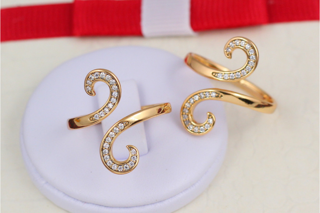 Кільце Xuping Jewelry лебідь розсувне 16 і більше золотисте