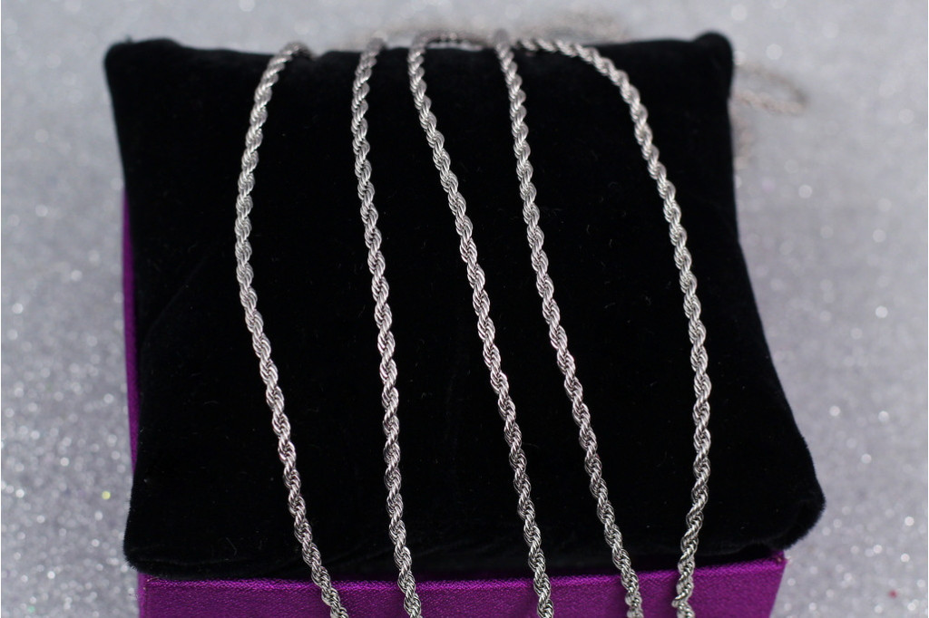 Ланцюг Xuping Jewelry канатик 50 см 2 мм сріблястий