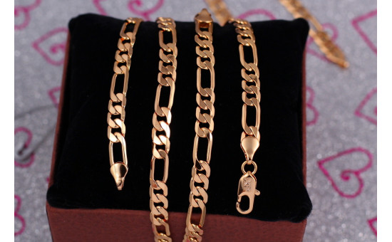 Ланцюг Xuping Jewelry фігаро 55 см 6 мм золотистий