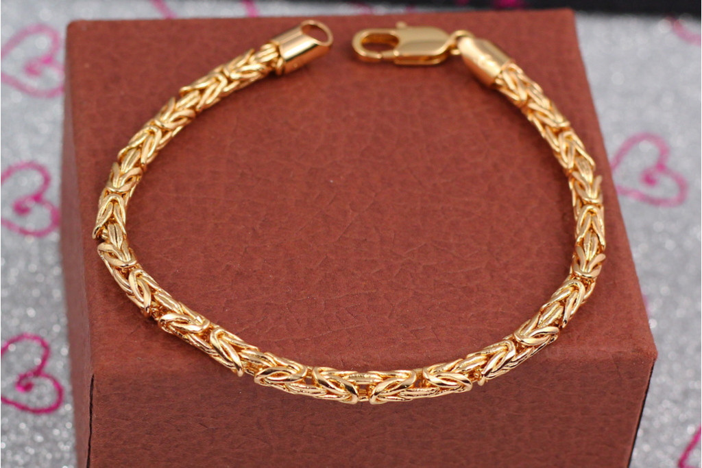 Браслет Xuping Jewelry лисий хвост 22 см 5 мм золотистый