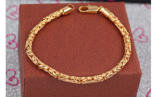 Браслет Xuping Jewelry лисячий хвіст 22 см 5 мм золотистий