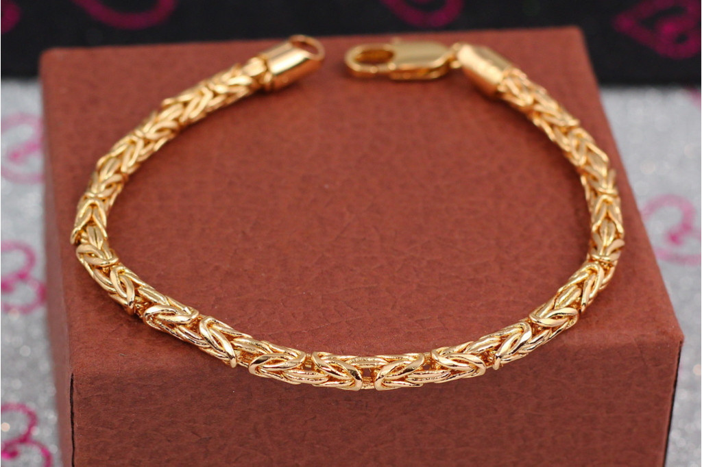 Браслет Xuping Jewelry лисий хвост 22 см 5 мм золотистый
