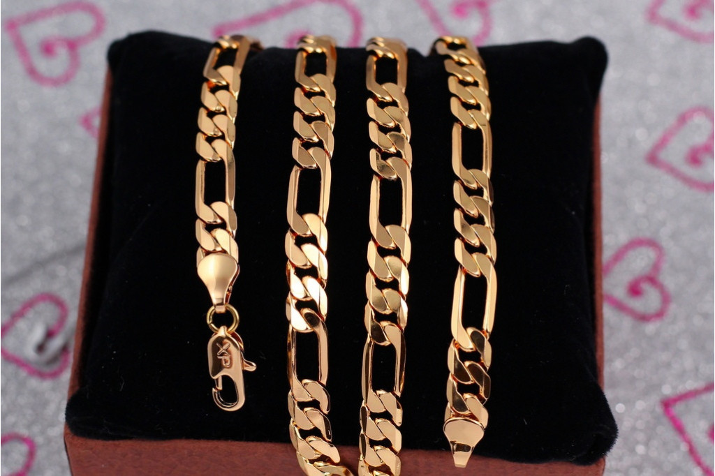 Ланцюг Xuping Jewelry фігаро 60 см 7 мм золотистий