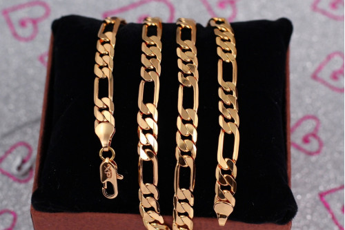 Ланцюг Xuping Jewelry фігаро 60 см 7 мм золотистий