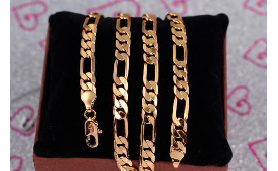 Ланцюг Xuping Jewelry фігаро 60 см 7 мм золотистий