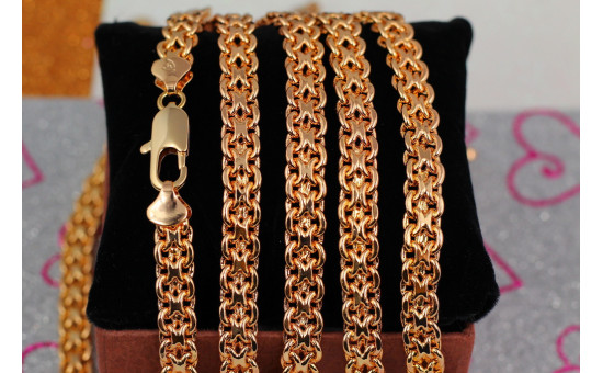 Ланцюг Xuping Jewelry бісмарк 50 см 8 мм золотистий
