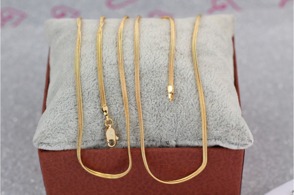Ланцюг Xuping Jewelry снейк із смужкою посередині 45 см 2 мм золотистий
