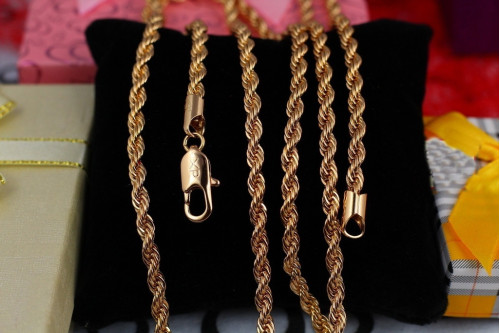 Ланцюг Xuping Jewelry канатик 50 см 4 мм золотистий