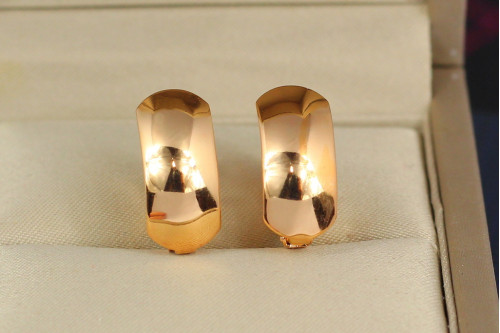 Серьги Xuping Jewelry итальянка 1.8 см золотистые