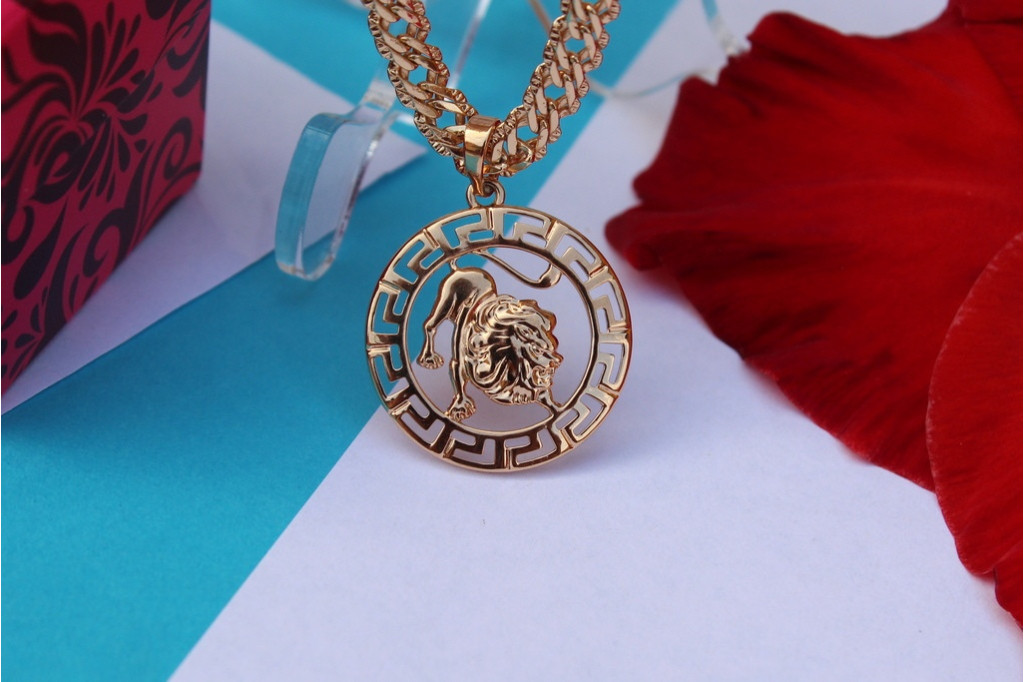 Кулон зодіак Xuping Jewelry лев 2,5 см золотистий
