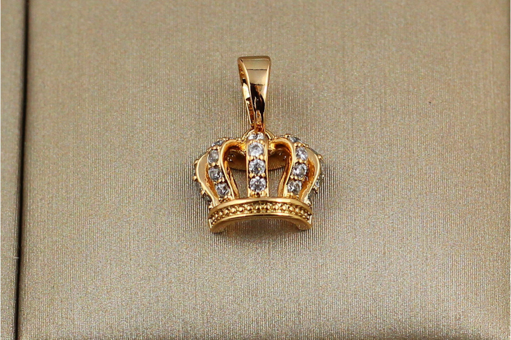 Кулон Xuping Jewelry царская корона 8 мм золотистый