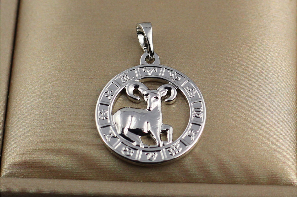 Кулон зодіак Xuping Jewelry овен 2 см серебристий