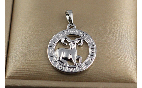 Кулон зодіак Xuping Jewelry овен 2 см серебристий