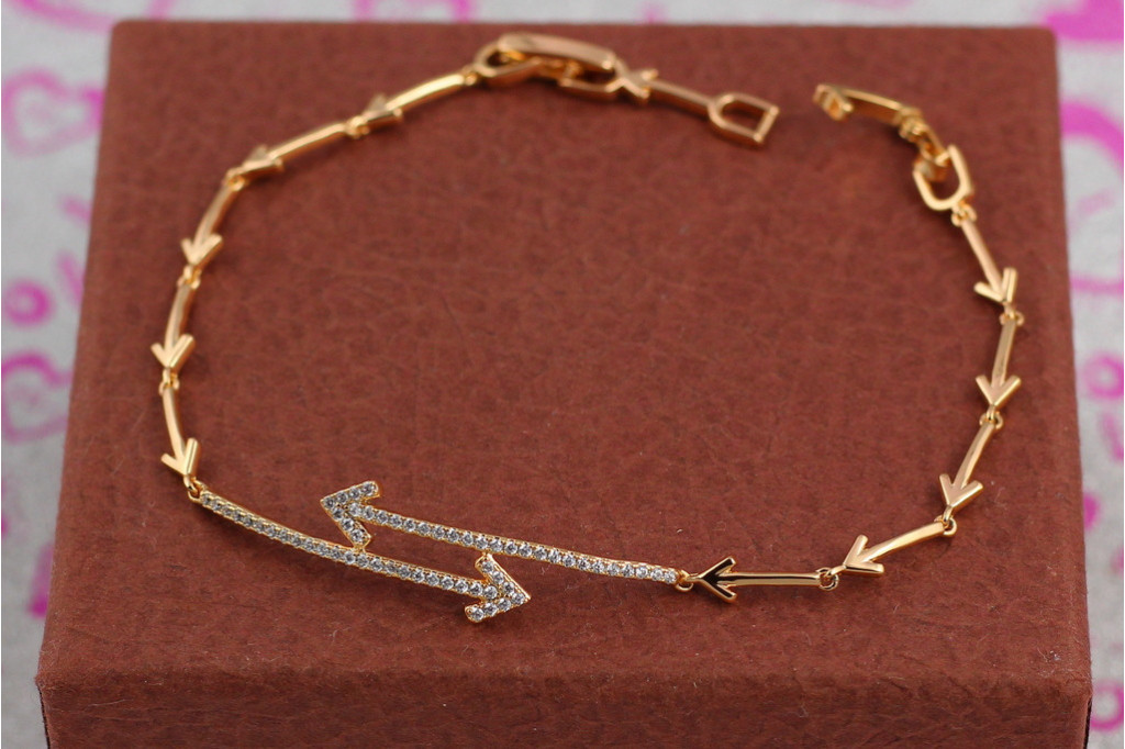 Браслет Xuping Jewelry вектор 19.5 см золотистий