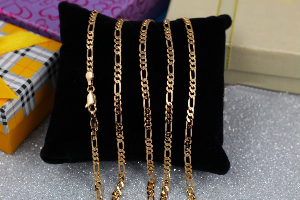 Ланцюг Xuping Jewelry фігаро 50 см 3 мм золототистий