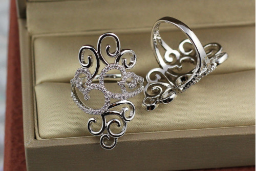 Кільце Xuping Jewelry перстень плетення р 16 срібне