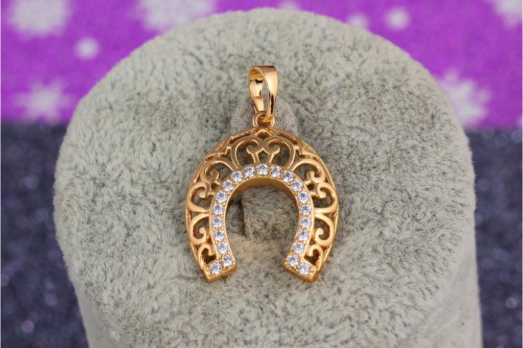 Кулон Xuping Jewelry підкова 2.2 см золотистий