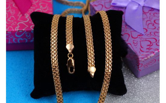 Ланцюг Xuping Jewelry бісмарк 50 см 6 мм золотистий