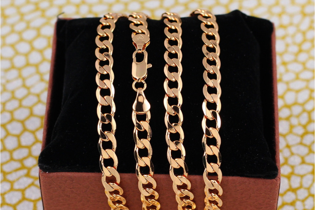 Ланцюг Xuping Jewelry панцирний 55 см 7 мм золотистий