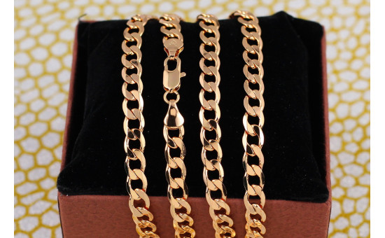 Ланцюг Xuping Jewelry панцирний 55 см 7 мм золотистий