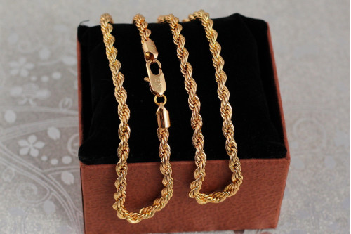 Цепь Xuping Jewelry канатик  60 см 5 мм золотистая