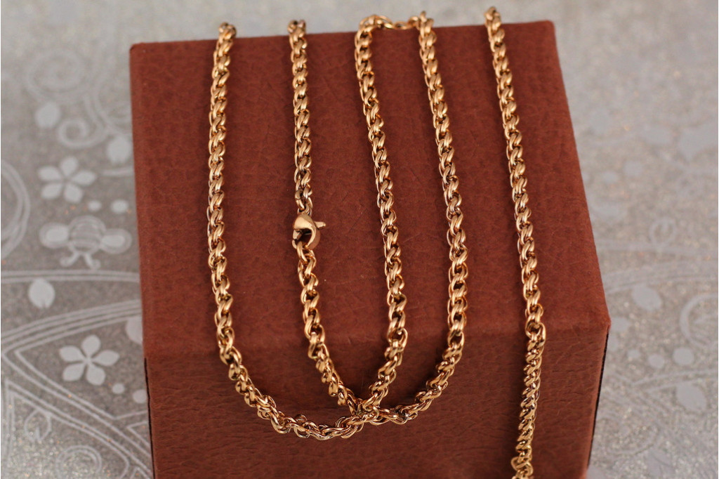 Ланцюг Xuping Jewelry колос 60 см 3 мм золотистий