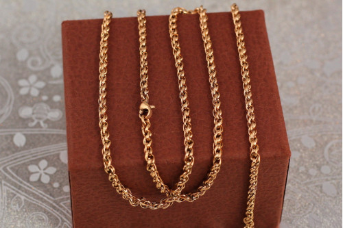 Ланцюг Xuping Jewelry колос 60 см 3 мм золотистий