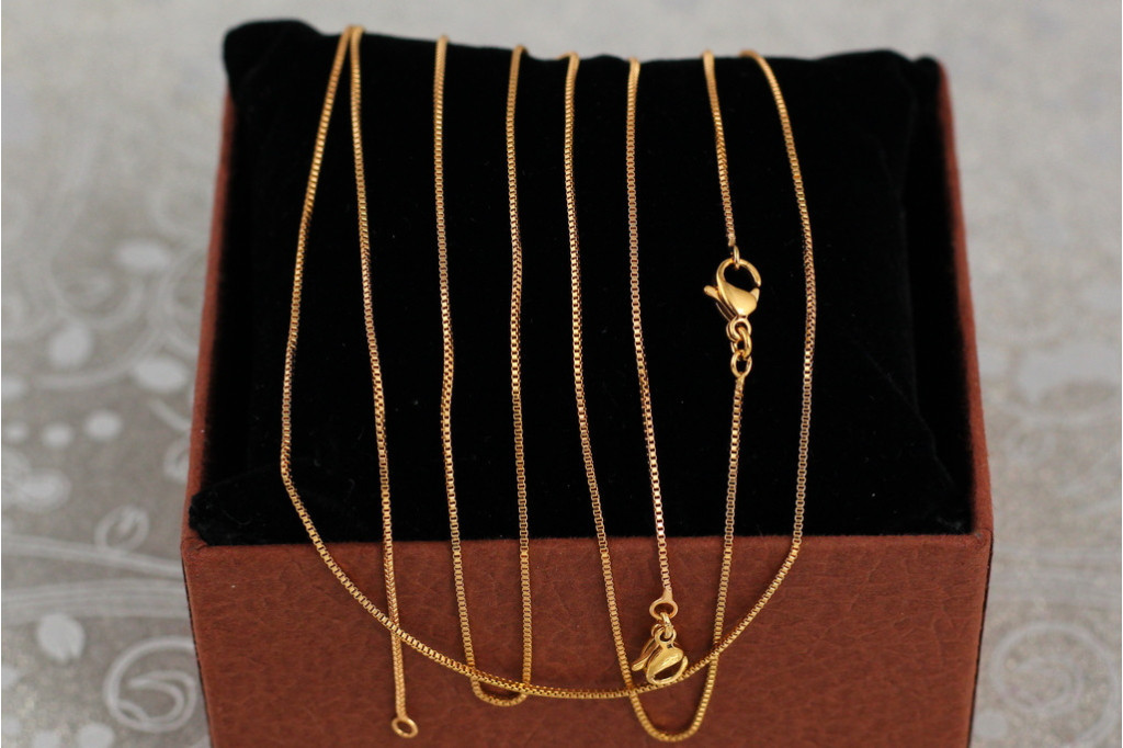 Цепь Xuping Jewelry веницианка 50 см 0.8 мм золотистая