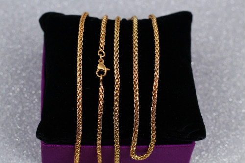 Ланцюг Xuping Jewelry колос 60 см 2,5 мм золотистий