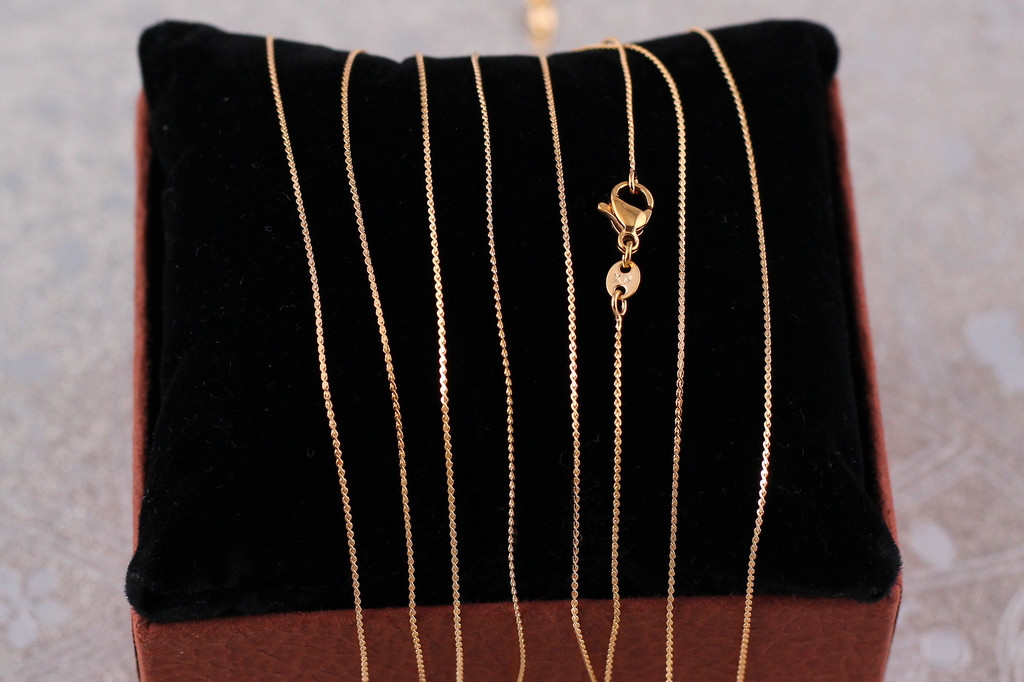 Ланцюг Xuping Jewelry струмок 45 см 0,8 мм золотистий