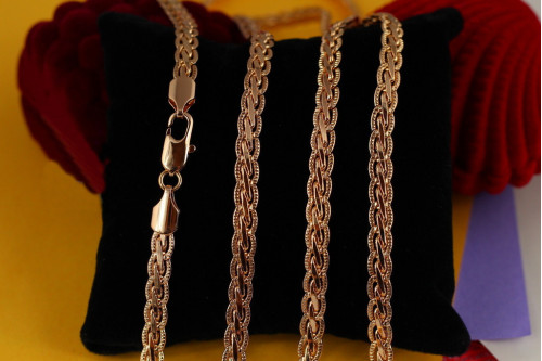 Ланцюг Xuping Jewelry кіски 50 см 5 мм золотистий