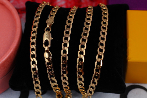 Ланцюг Xuping Jewelry панцирний 60 см 5 мм золотистий