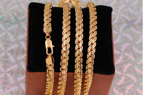 Цепь Xuping Jewelry ручей 60 см 6 мм золотистая