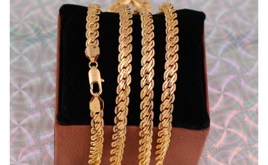 Ланцюг Xuping Jewelry струмок 60 см 6 мм золотистий