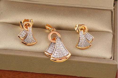 Набор Xuping Jewelry косыночка с родием  золотистый