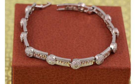 Браслет Xuping Jewelry версаче 19.5 см 7 мм сріблястий