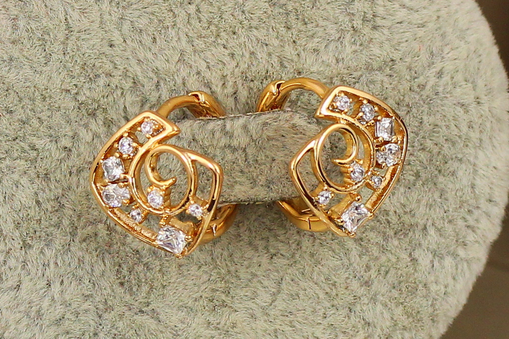 Серьги Xuping Jewelry загадка 1.4 см золотистые