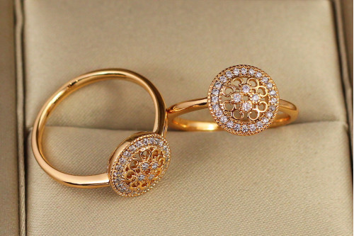 Кільце Xuping Jewelry Прованс р 18 золотисте