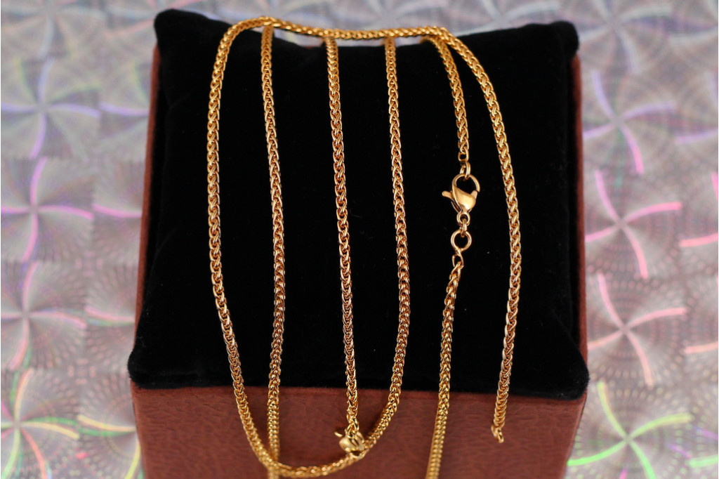 Цепь Xuping Jewelry колос 60 см 2 мм золотистая