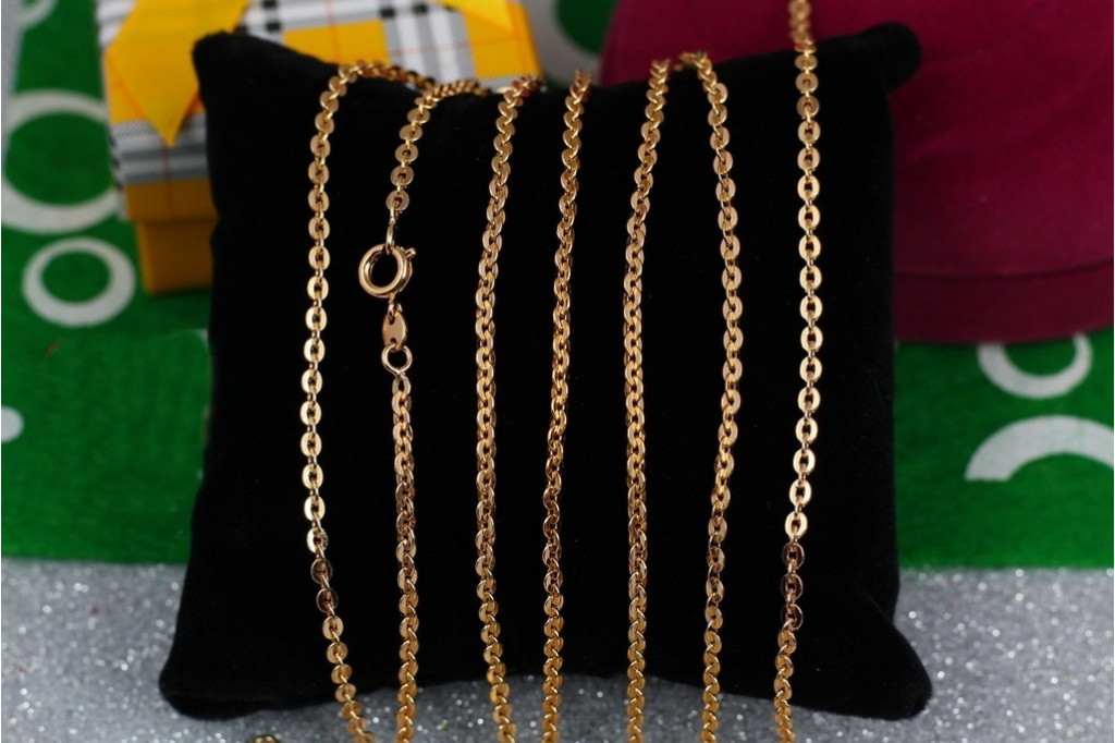 Цепь Xuping Jewelry плотная якорная 50 см 2.5 мм золотистая