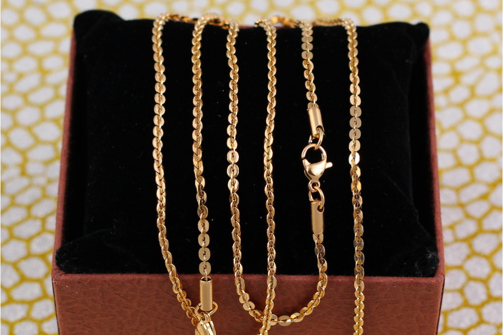 Цепь Xuping Jewelry плотная якорная 50 см 2.5 мм золотистая