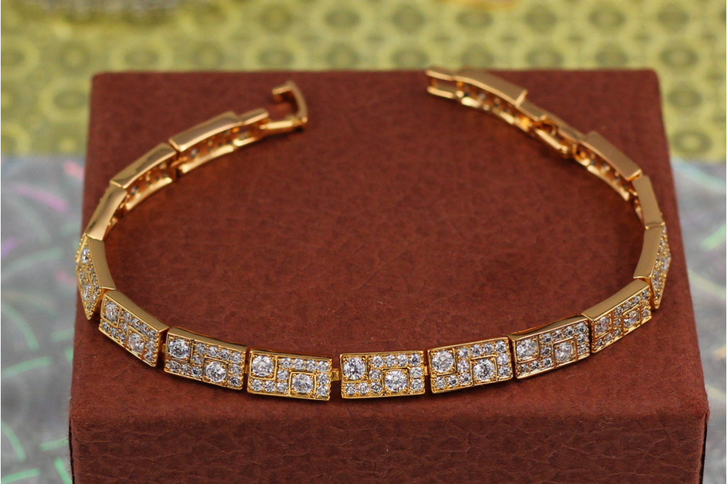 Браслет Xuping Jewelry Гранд 17.5 см 6 мм золотистий