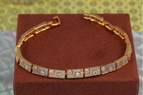 Браслет Xuping Jewelry Гранд 17.5 см 6 мм золотистий