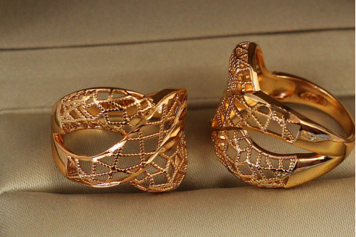 Кільце Xuping Jewelry пристрасть 16 золотисте
