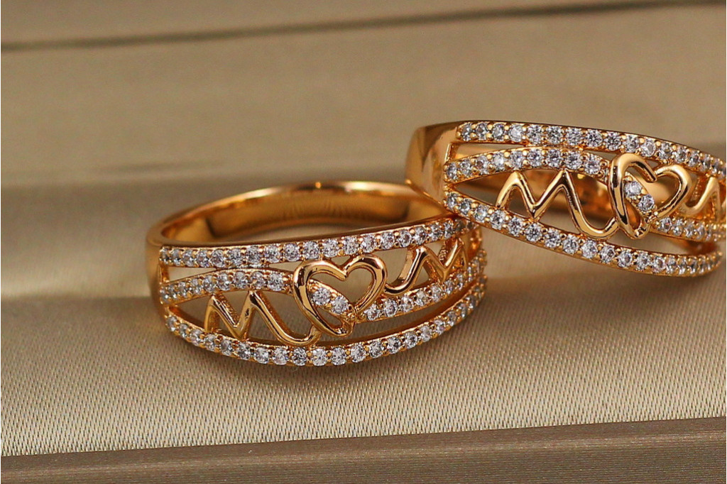 Кільце Xuping Jewelry биття серця р 18 золотисте